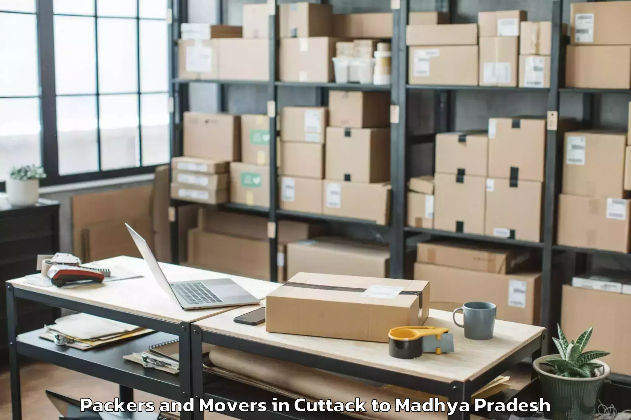 Professional Cuttack to Kutauli Packers And Movers